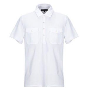 NWT Michael Kors Mens White Polo Shirt Small
